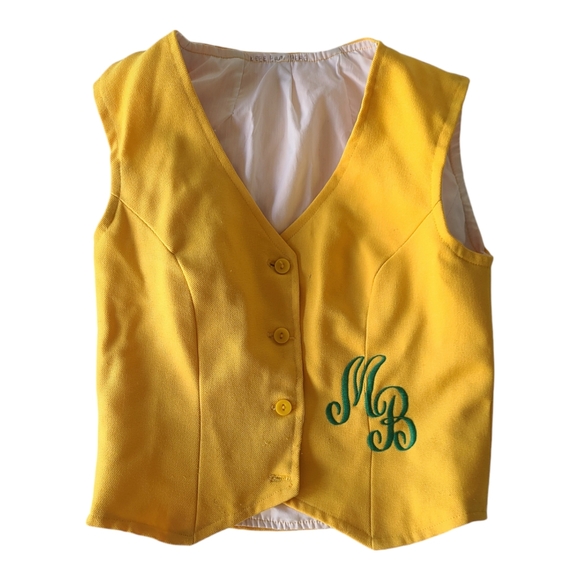 Vintage Cheerleading Vest Uniform MB - Picture 1 of 3